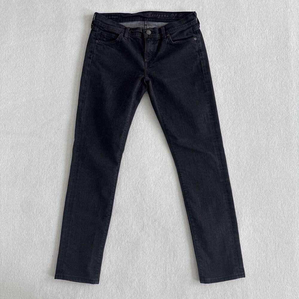 Citizens of Humanity Womens Black Jeans Size 28 Avedon Stretch Skinny Low Waist